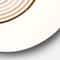 Designart - Minimalistic Mountain Landscape With Red Full moon - Modern Metal Circle Wall Art